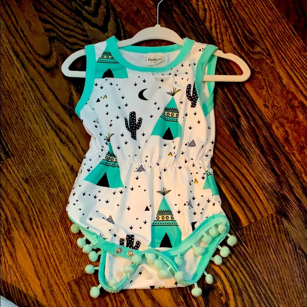 Boho fringe romper